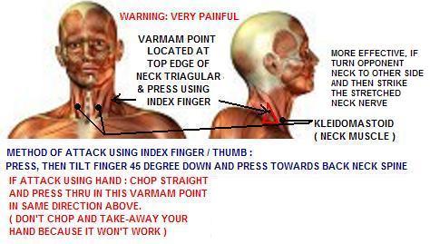 Varma kalai Varmam Attack at neck 1